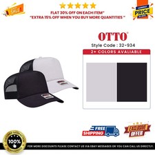 OTTO CAP 5 Panel Mid Profile Mesh Back Trucker Hat - 32-934