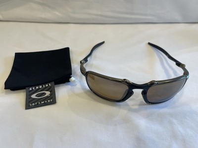 Oakley Badman Pewter Sunglasses - Tungsten Iridium Polarized - VERY NICE