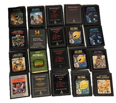 Atari 2600 Video Game Cartridge Lot - 20 Games! Untested * As-Is Pitfall Pac-Man