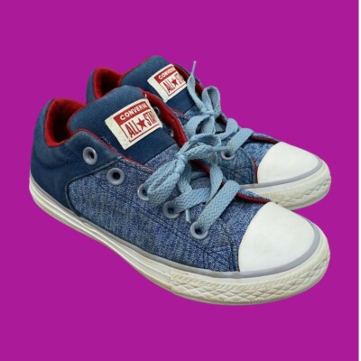 Converse Junior Chuck Taylor All Star Street Back Sneaker, Blue Denim, UK 13,5