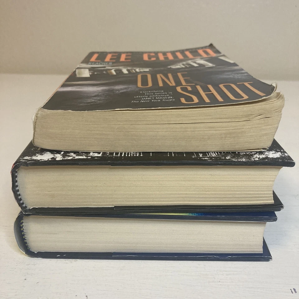 Lot Of 3 Jack Reacher Books By Lee Child: Night School, The Midnight Line, One S Foto 4 de 4