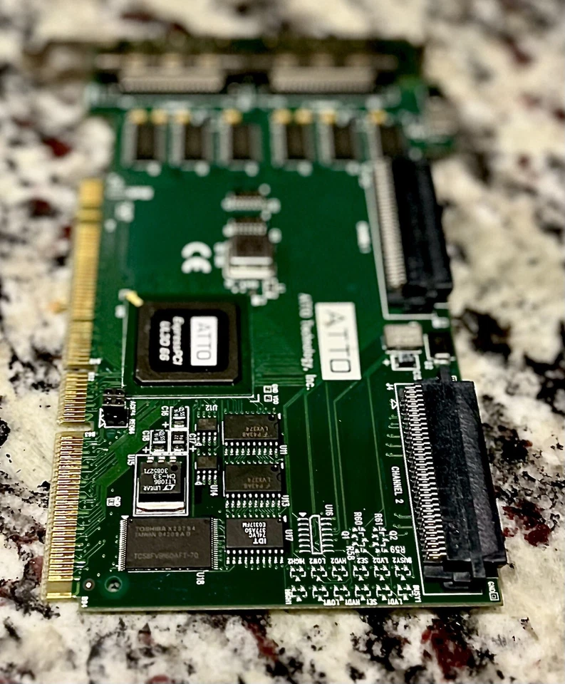 Ultra 160 SCSI Card Host Adapters ATTO Dual Channel Express UL3D 66 PCI-X Tested - Image 3 of 4