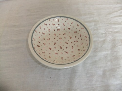 c4 Pottery Biltons - Red dainty flowers on ivory, grey rim - plate bowl 6B4A - Picture 6 of 6