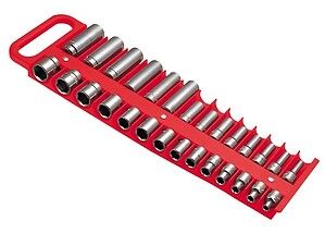 3/8" Socket Holder Red  - Lisle Tool Corporation  Prt# 40200 - Picture 1 of 1