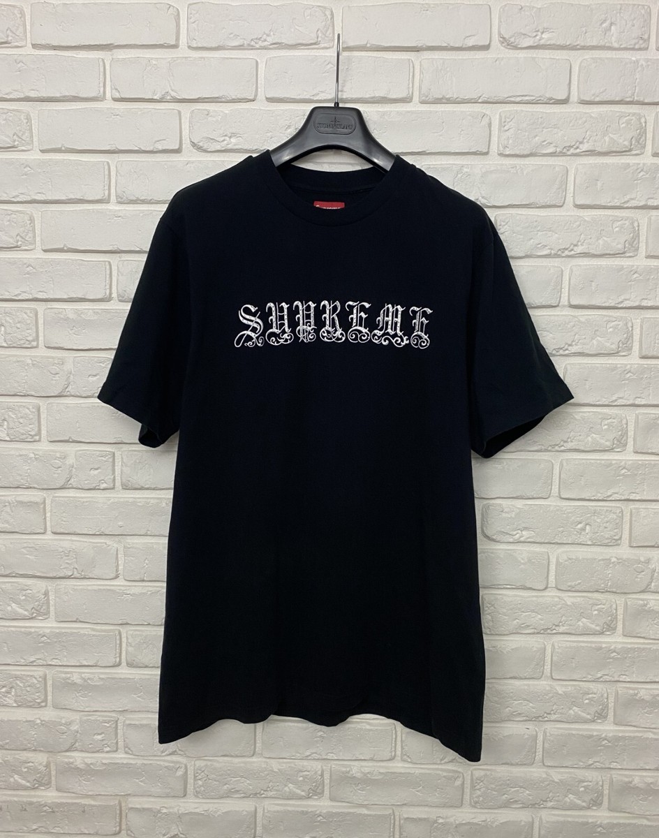 Supreme Rhinestone S/S Top Rhinestone Tee Supreme Old English