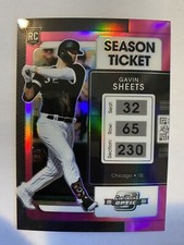 2022 Panini Contenders Optic Pink Prizm Gavin Sheets #6 Rookie Card, /50, ChiSox