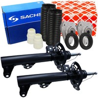 2X Maxgear StoßDäMpfer + Service-Kit + Domlager Vorne FüR Mercedes W212 S212