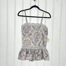 VINTAGE Kayser NWT Silky Lace Paisley Teddy bodysuit lingerie 32