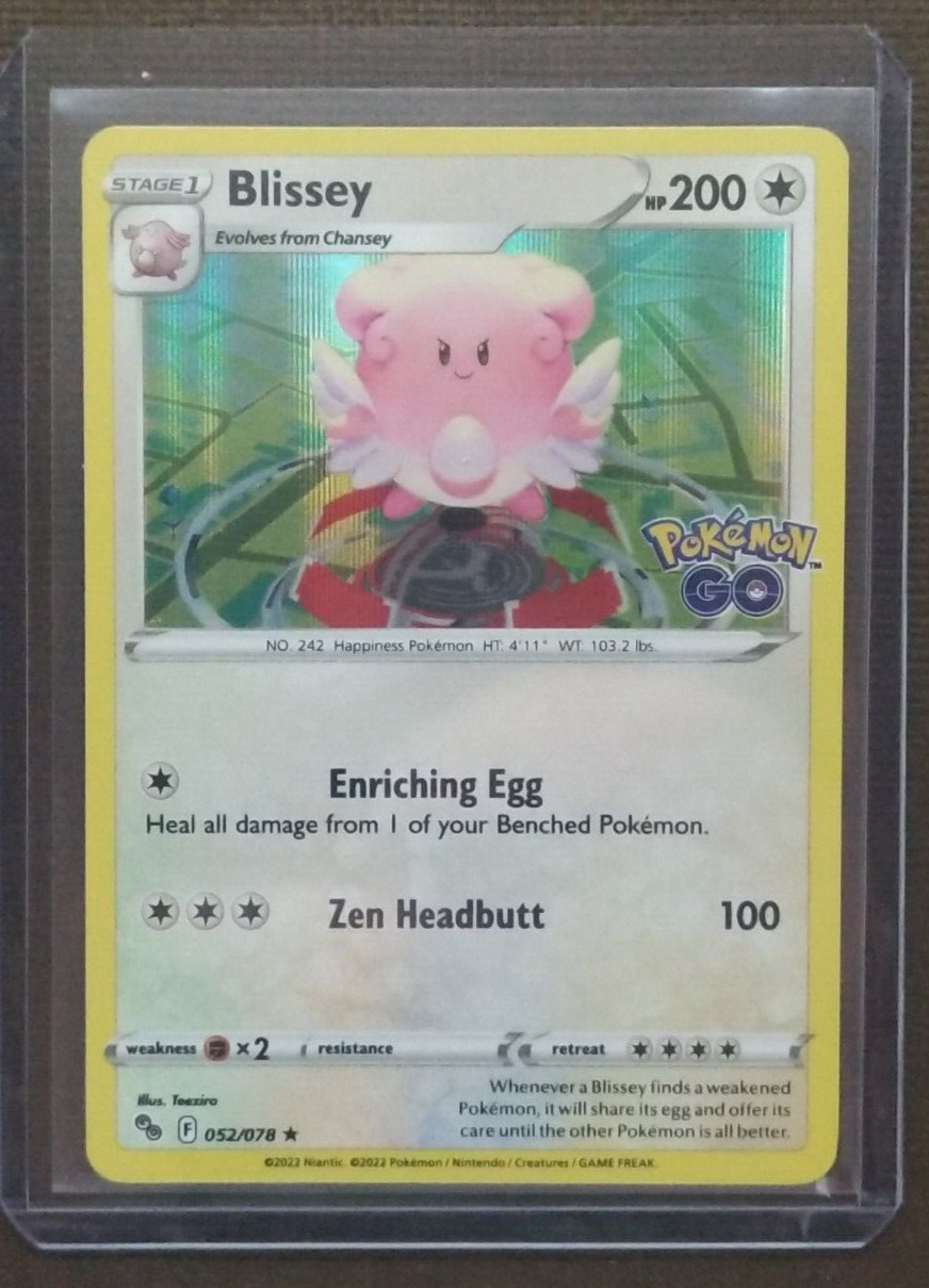 Pokémon - Pokemon GO - Blissey (52/78) - Rare Holo *NorthernRoute*