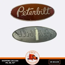 OPEN BOX - Nameplate Emblem LOGO  20-19280 For Peterbilt Motors Truck 8"