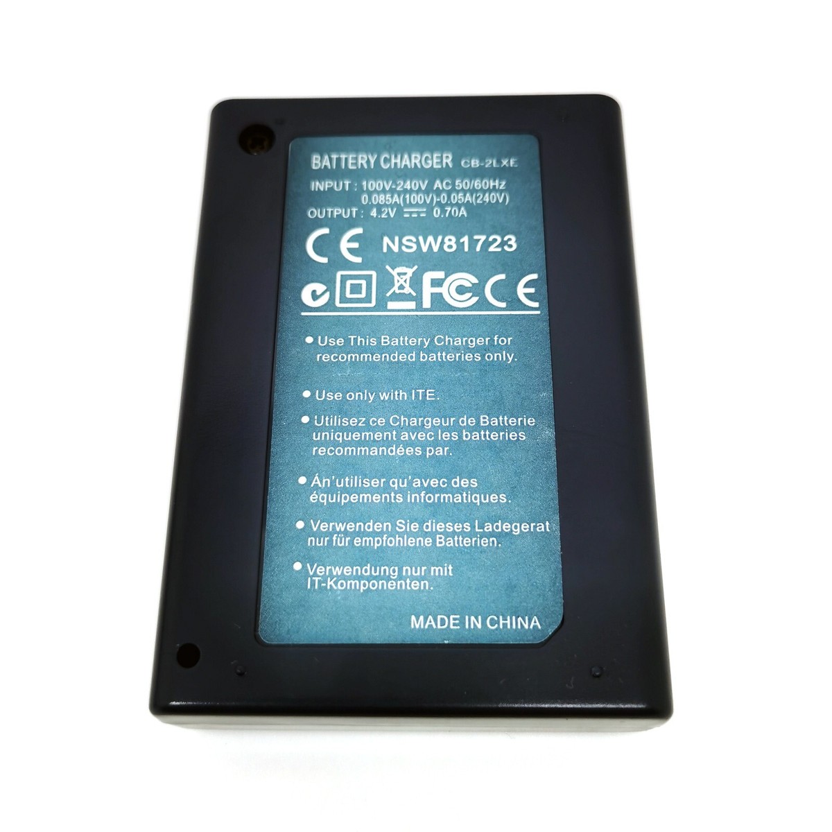 Battery Charger for CB-2LXE Canon PowerShot SX200 IS SX210 IS