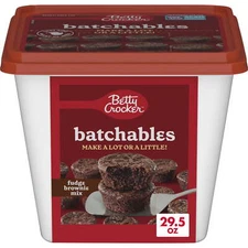 Batchables Fudge Brownie Mix, Mix and Bake 4 to 12 per batch, 29.5 oz.