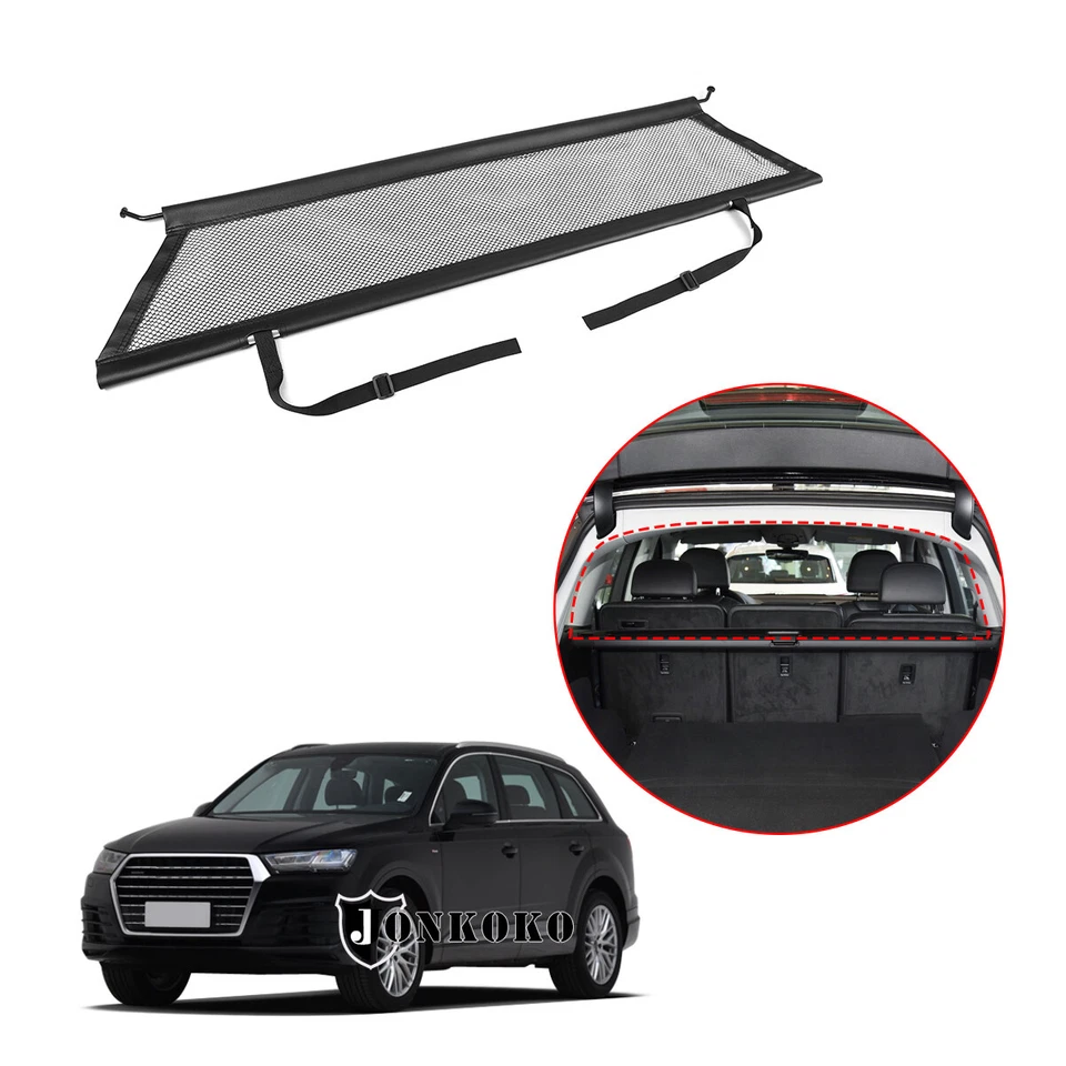 Trunk Cargo Net Pet Isolation Protection Net Safety Barrier For Audi Q7 2016-19 - Image 3 of 4