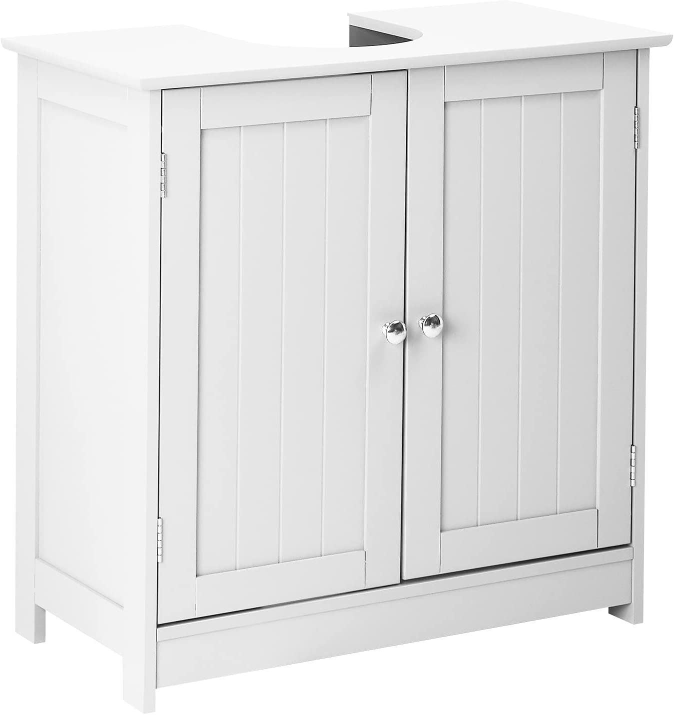 Traditional 2-Door Pedestal Sink Storage Cabinet for Bathroom Organization-image