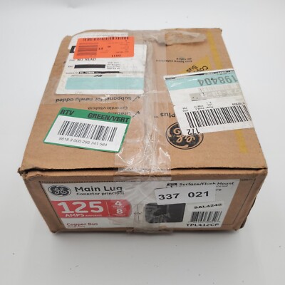 GE TPL412CP 125 Amp 4 Spaces 8 Circuit Indoor Main Lug Circuit Breaker Panel