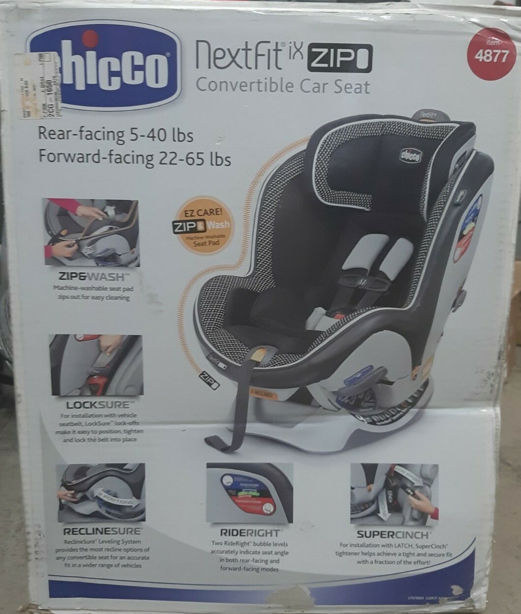 chicco nextfit ix zip convertible car seat