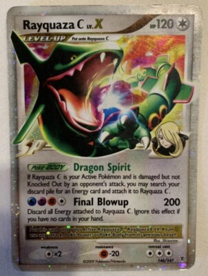 Rayquaza LV. X 146/147 Supreme Victors Holographic Pokemon Rayquaza LV. X 146/147 Supreme Victors Holographic Pokemon