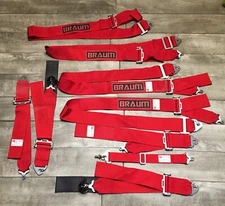 Rally Drift Tow Braum Hook Strap System High Performance Universal Red Racing