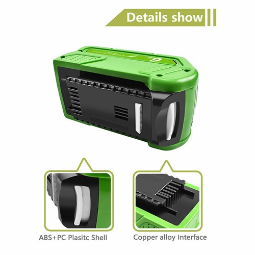 40V 8.0Ah For Greenworks G-MAX Lithium Battery /Charger 29472 29462 29252 20202 - Picture 8 of 28