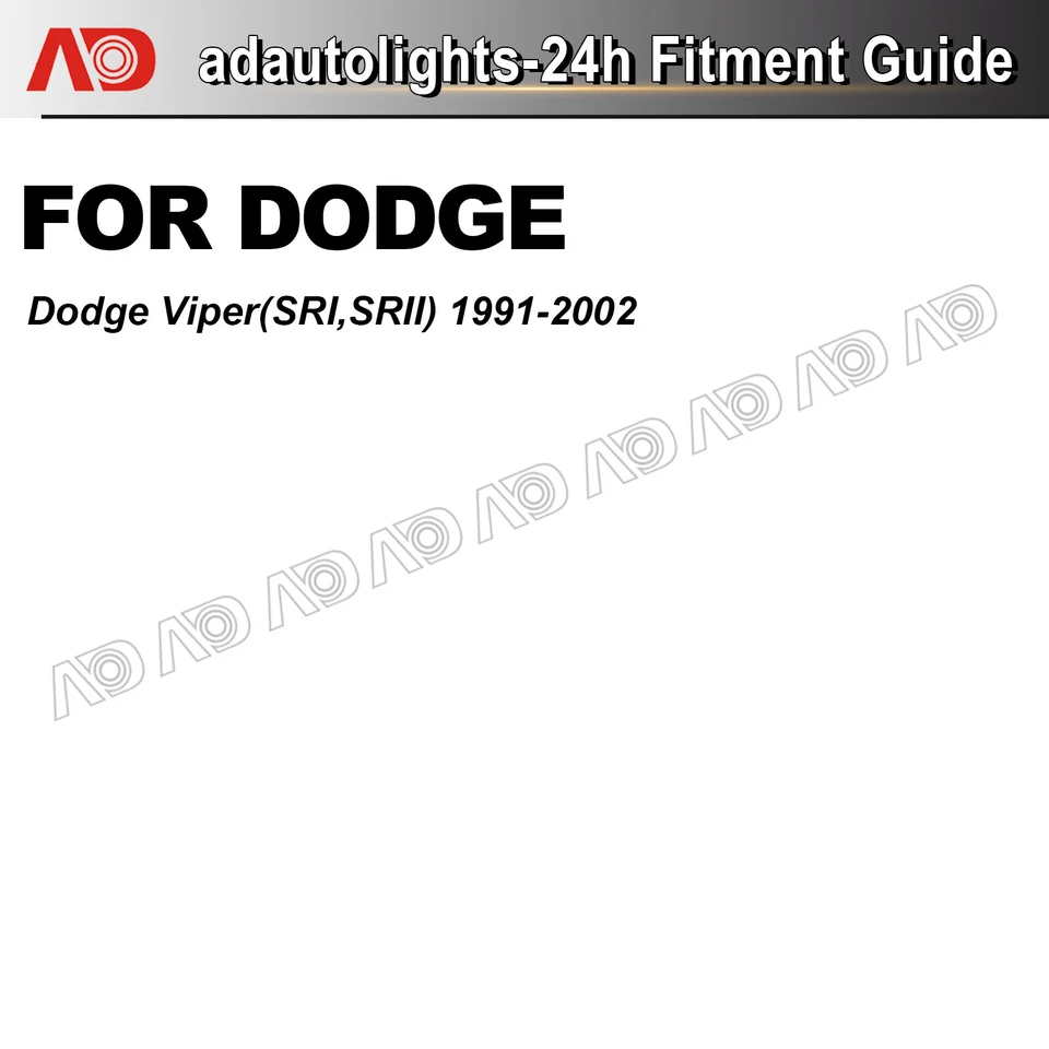 2x Luz LED Marcadora Lateral Señales de Giro Lámpara Lente Ahumada para Dodge Viper 1992-2002 Foto 4 de 4