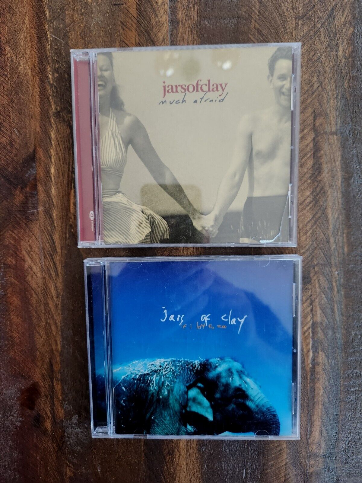 Jars of Clay 2 CD Lot-Much Afraid (1997) If I Left the Zoo (1999) EX cond CCM 