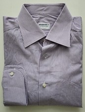 Ermenegildo Zegna. Striped Men Dress Shirt. Made In Turkey. 16.5 42cm