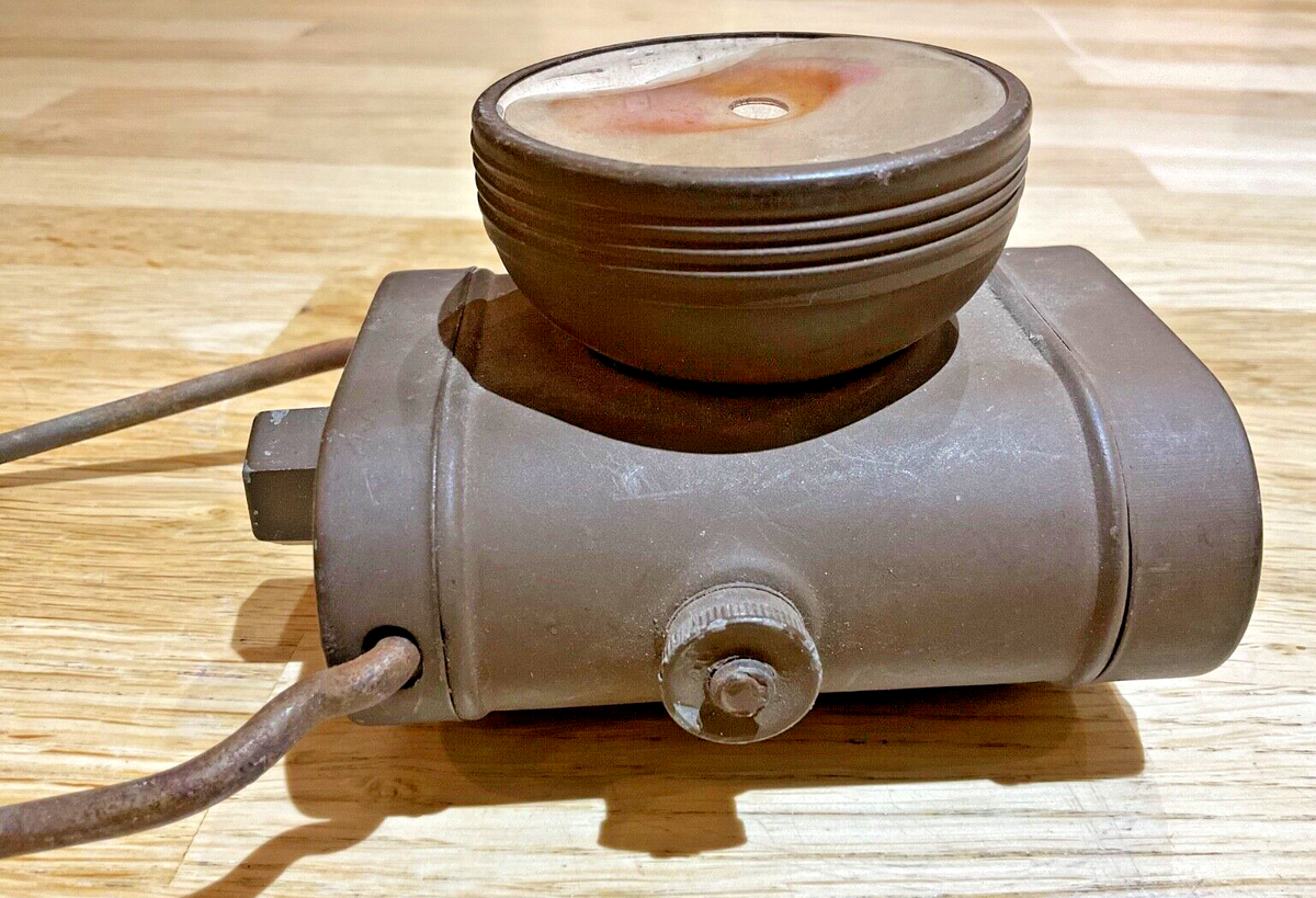 WWII British Army Military Bicycle Lamp - Brown Electric No.1 by