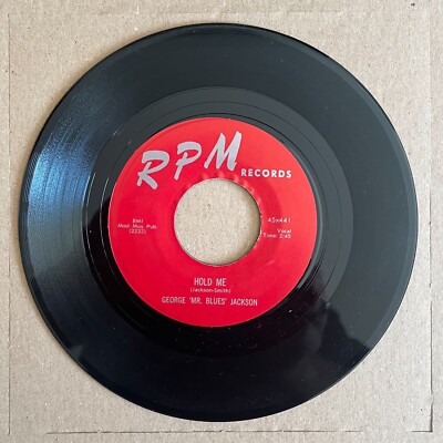 George ''Mr. Blues'' Jackson HOLD ME Connie Mack Booker    LOVE ME 45 Blues re