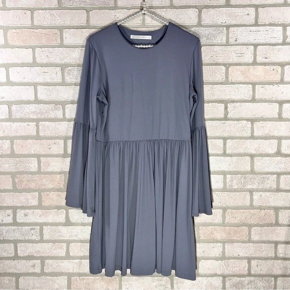 susana monaco emma long sleeve dress Susana Monaco Black Open Front Long Sleeve Dress