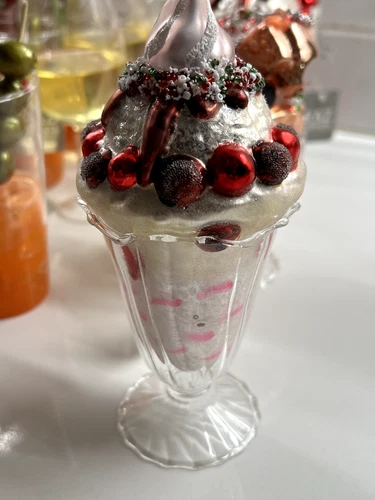 Raz Imports Ice Cream Sundae Christmas Ornament - Thumbnail 2
