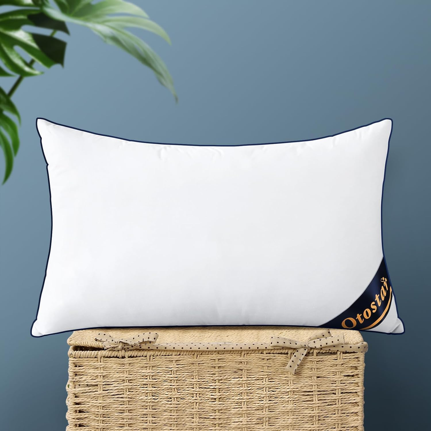 12X20 Pillow Insert - Throw Pillow Insert with 100% Cotton Cover - Lumbar Rectan
