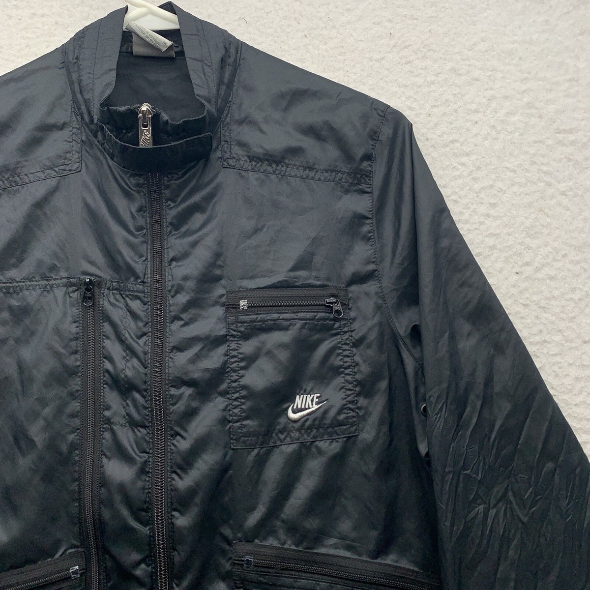 Nike Running Jacket Womens Medium M Black Full Zip
