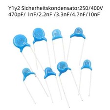 Y1 Y2 Sicherheitskondensator Keramik 250/400VAC 470pF/1nF/2,2nF/3,3nF/4,7nF/10nF