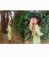 Faithfull the brand lime green NWT mini dress size 2, xs