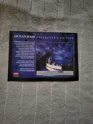 TPGM31 ADVERT 5X8 ECHO & THE BUNNYMEN : OCEAN RAIN - COLLECTOR'S EDITION