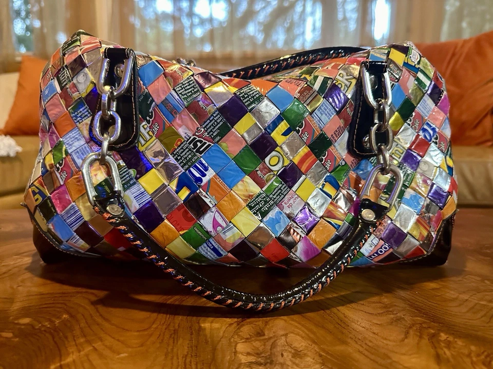 Cartera Envolvedora de Caramelos Años 90 Retro Y2K Duradera Única Fiesta Viaje Vacaciones Bolsa Foto 3 de 4