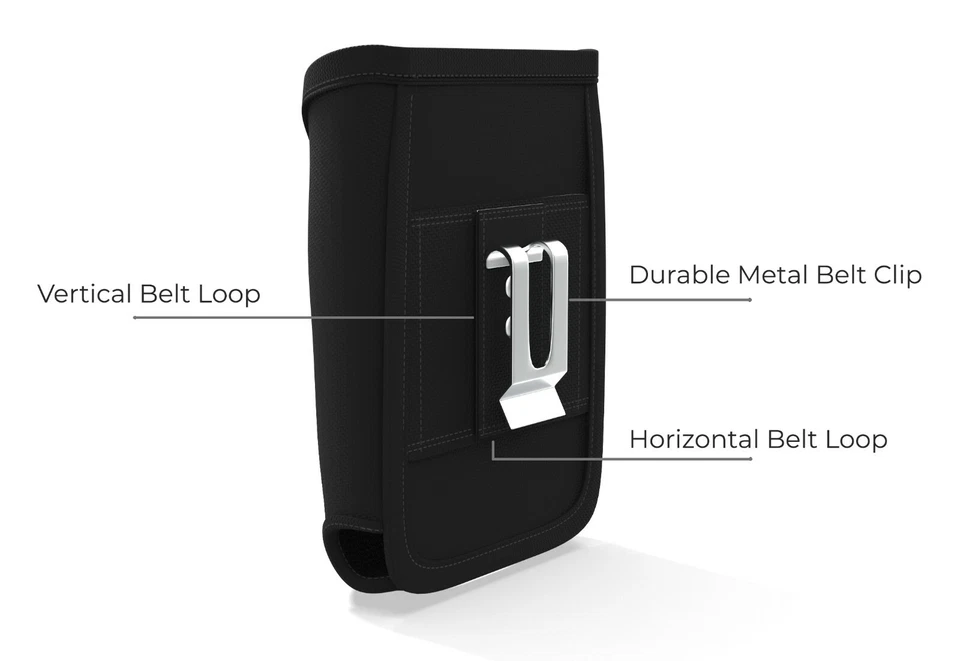 Funda escáner AGOZ Zebra para adaptarse con gatillo de agarre de mano, estuche con clip para cinturón Foto 3 de 4