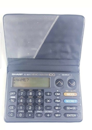 Sharp EL-6071 Memo Master 100 Personal Organiser Vintage Black - Picture 8 of 12