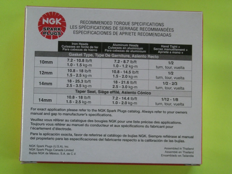 Bujía NGK BPR6ES (7131) CANTIDAD DE 4 REEMPLAZA BP6ES # Foto 3 de 4