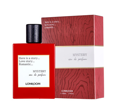 Lonkoom Mystery - Red - Perfume for Women - Long Wear Scent - 3.4 oz EDP Spray