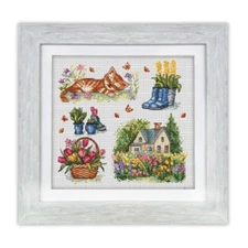Counted Cross Stitch Kit Spring sampler DIY