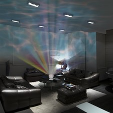 Soothing  Relaxing Ocean Wave Projector LED Night Light with Built-in Stereo...