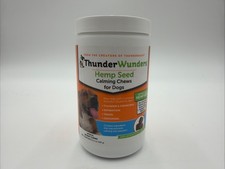 Thunder Wunders Calming Dog Chews Hemp Seed 60 soft chews Exp 03/2027 Free Ship