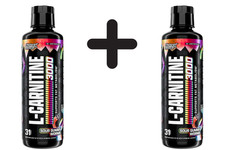 2 x Nutrex L-Carnitine 3000, Sour Gummy Worms - 465 ml. (43,00 EUR/L)
