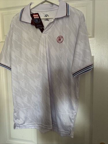 Burnley Football Club Men's Golf Wear Retro Top- New With Tags