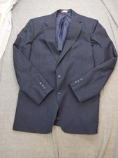 Austin Reed Blazer Mens 40 Regular Gray Wool Two Button Suit Jacket Classic