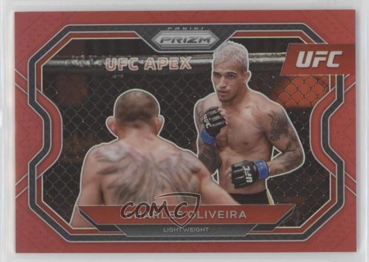 2021 Panini Prizm UFC Red Prizm 155/275 Charles Oliveira #174 1b8