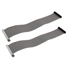 2 PCS 11.8Inch 30cm IDE 40Pin M/F Hard Drive Extension Flat Ribbon Cable PC