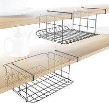 2X Sotto-Scaffale E Cestello Portaoggetti, Design a Maglia – Organizzatore Unive