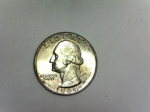 1964, Washington Quarter-AU+